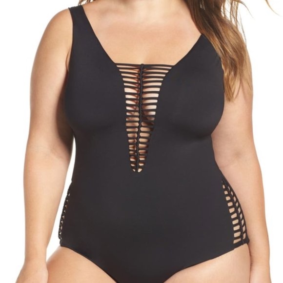 Becca ETC Swim No Strings Attached One Piece (size 0X) NWT - Picture 1 of 6